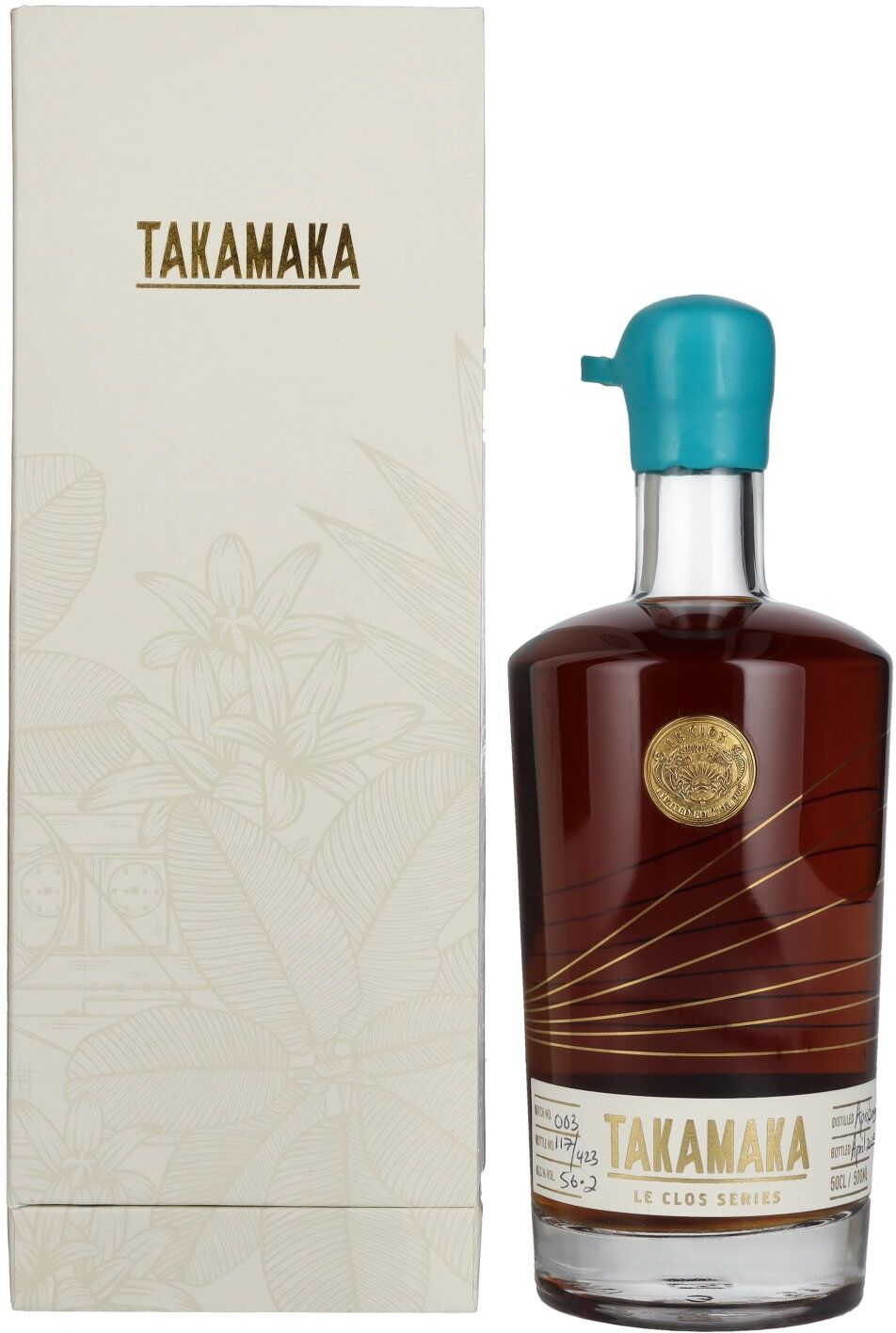 Takamaka Rum Takamaka LE CLOS EX PALO CORTADO Rum 56,2% Vol. 0,5l in Geschenkbox
