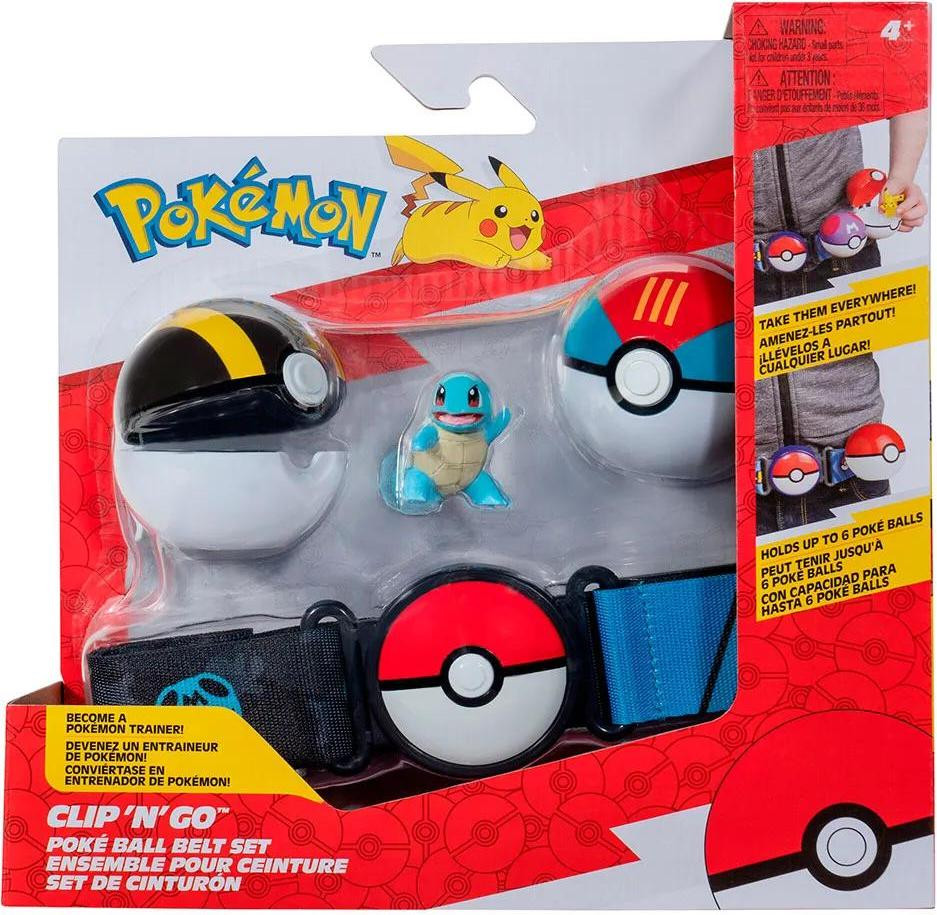Nintendo Pokémon Clip N Go Riem Squirtle Pkw3648 figuur meerkleurig