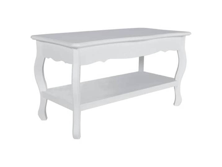 vidaXL Couchtisch mit Ablage MDF Weiß