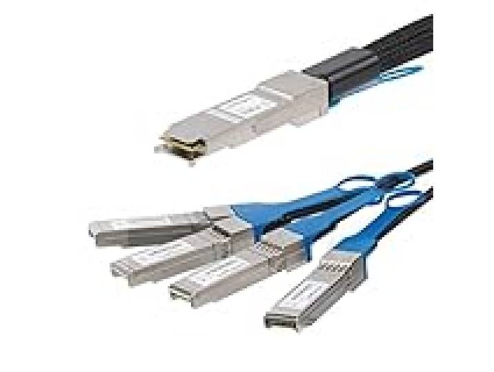 StarTech Câble QSFP+ vers 4x SFP+ connexion directe 1m, DAC (QSFP4SFPPC1M)