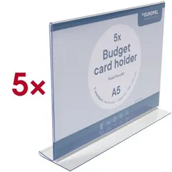 EUROPEL Kartenhalter »Budget T-Ständer« A5 5 Stück