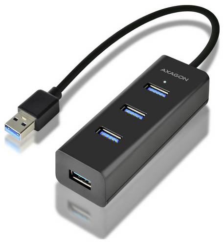 AXAGON HUE-S2B USB-Hub 4 Port USB-A, Micro USB USB 3.2 Gen1 5 GBit/s
