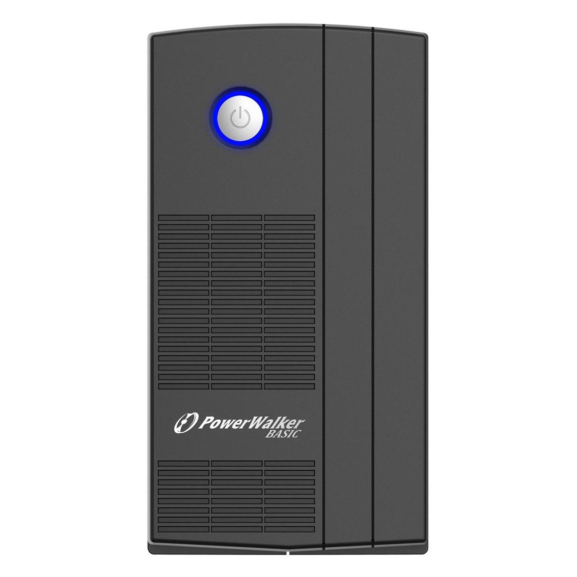 Powerwalker 10121070 Line-Interaktiv 850VA 2AC-Ausgänge Tower Schwarz Unterbrechungsfreie Stromversorgung (UPS) (850 VA, 480 W, Line-Interaktiv USV) (VI 850 SB FR)