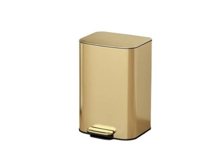 9bbhfJw4R Haushaltsmülleimer Überdachter Mülleimer, Badezimmer, Küche(Gold)