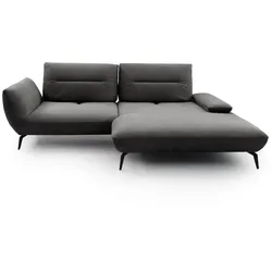 Ecksofa Payton Stoff Grau Dunkelgrau