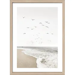 Gerahmtes Bild AT THE COAST I (BHT 55x75x3,20 cm) - bunt - BHT 55x75x3,20 cm