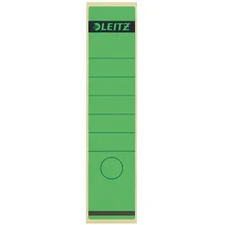 Leitz, Ordner Zubehör, Rückenschild, selbstklebend, lang/breit, 285 x 61,5 mmgrün, 10 Stück