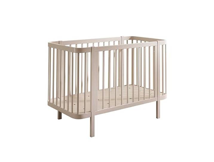 PEPPINI Babybett Kinderbett in Kaschmir aus Nadelholz 74 x 84 x 145 cm Mitwachsendes Juniorbett mit Gitterseite und praktischer Umbauseite, Nadelholz Massivholzoptik, Kinderzimmer