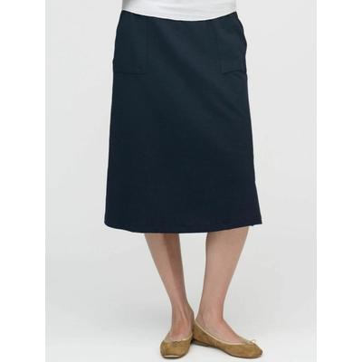 Midirock MOSHI MOSHI MIND "moshi moshi mind Skirt halo", Damen, Gr. M, blau (schwarz navy), Obermaterial: 100% Baumwolle, Röcke