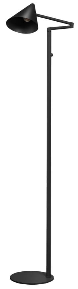 ETH Marvis design vloerlamp zwart van metaal