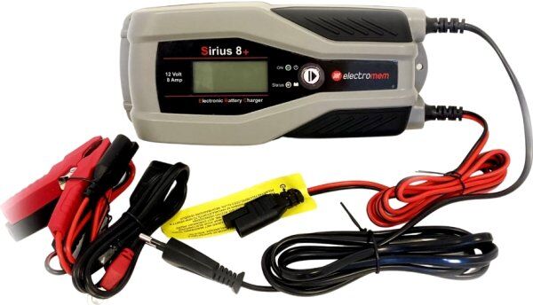 Electromem Sirius 8+ 12v 8a Batterilader