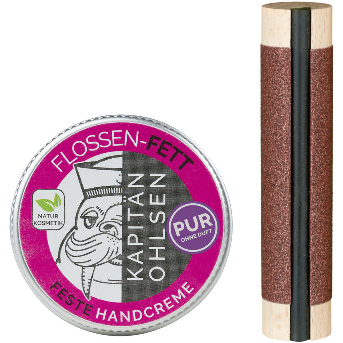 Kapitän-Ohlsens Flossen Feile und Flossen Fett Pur Set (Größe One Size)