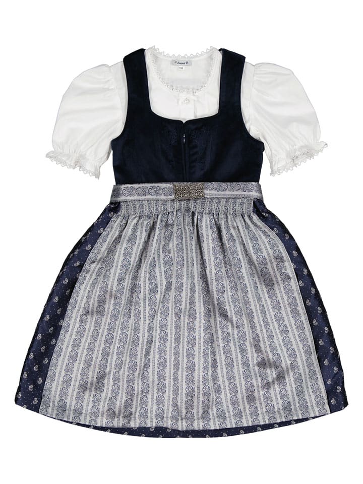 Turi Landhaus Dirndl in Dunkelblau - 140