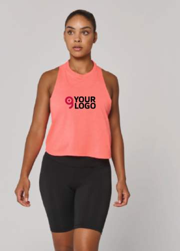 Canotta crop triblend donna Personalizzate o neutre PROACT®
