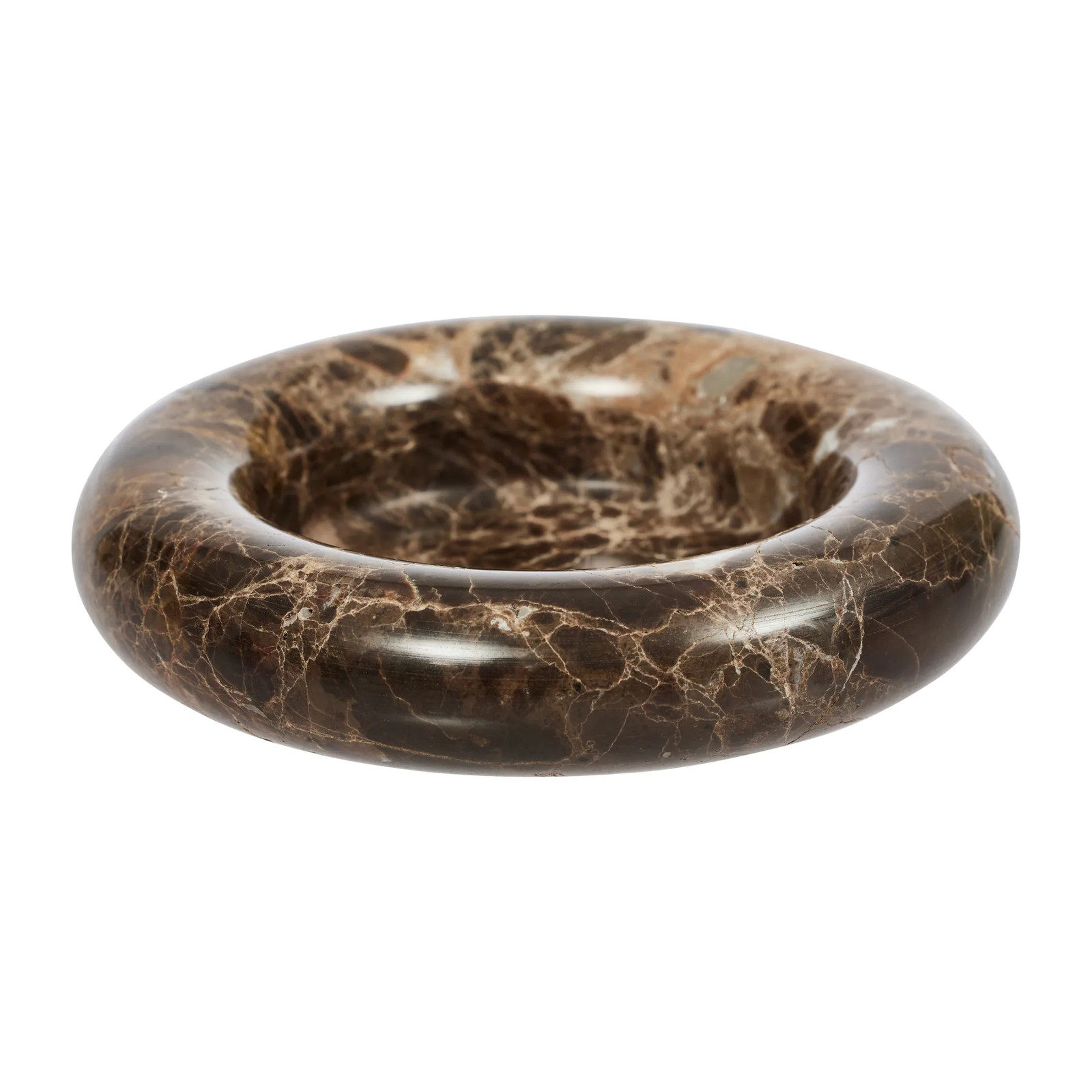 OYOY Savi marmer kaarsenhouder Choco Ø13,8 cm