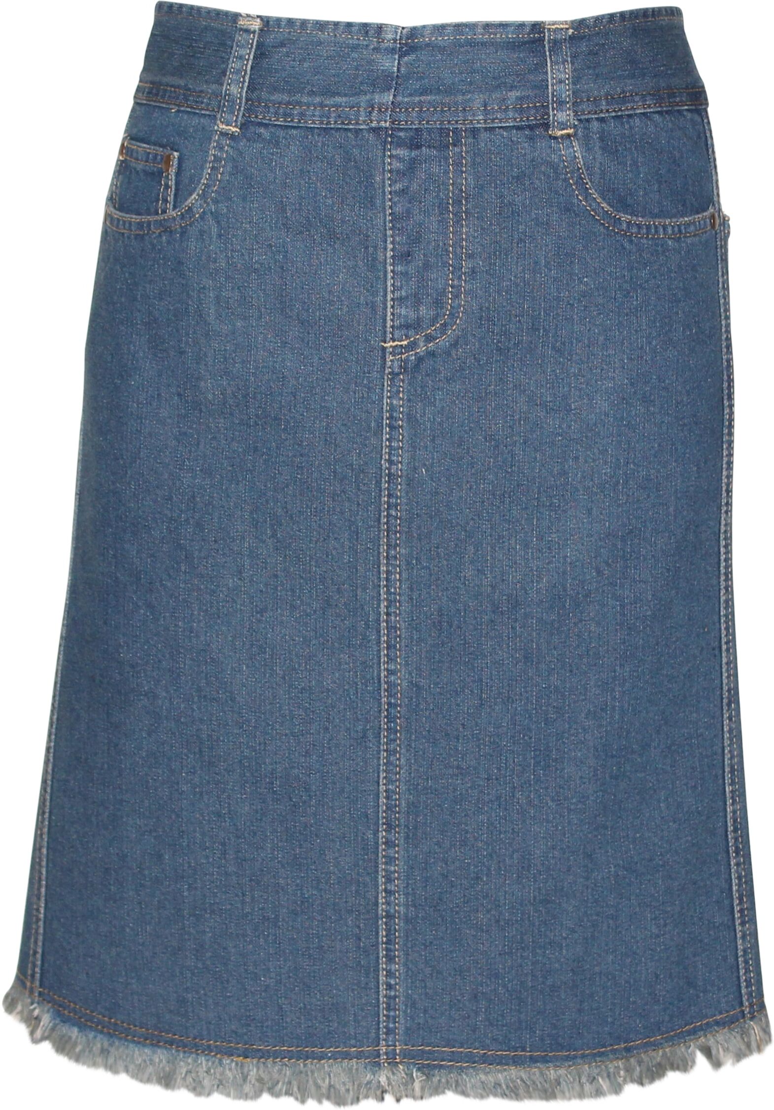 Kochschürze STUCO "Denim", blau, B:54cm L:70cm, Materialmix, Schürzen, Kochschürze, in Jeans-Optik