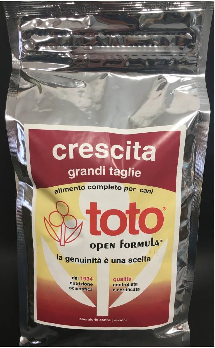 Toto 4 Kg Open Formula Crescita Grandi Taglie per Cuccioli Puppy