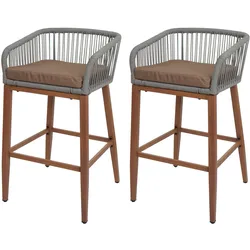 BARHOCKER Hellgrau, Taupe