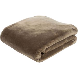 Gözze Kuscheldecke Premium Cashmere Feeling, taupe, flauschig & weich, 500 g/m², 220 x 240 cm