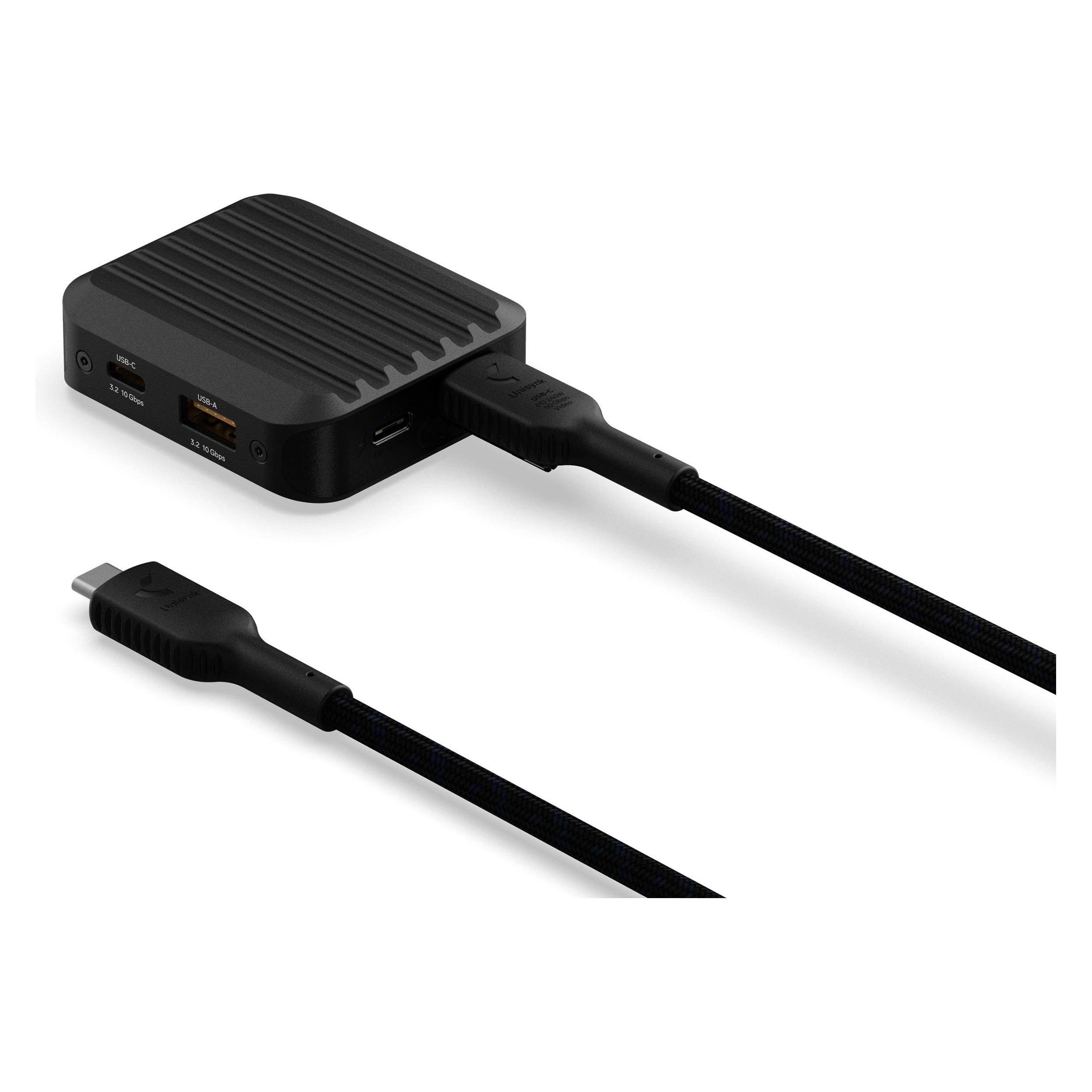 Unisynk 4 Port USB-C Hub V3 140W Black (USB-C, 4 Ports) (10484)