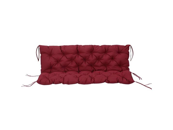 Galettes de chaise d'extérieur en polyester et mousse rouge 150x98x8cm