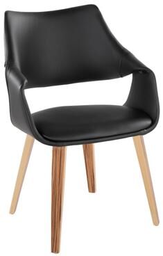 Carson Carrington Sauda Highback Upholstered Chair with Bent Wood Legs (Set of 2)