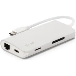 LMP 14368 (USB-C, 8 Ports), Dockingstation + USB Hub, Silber