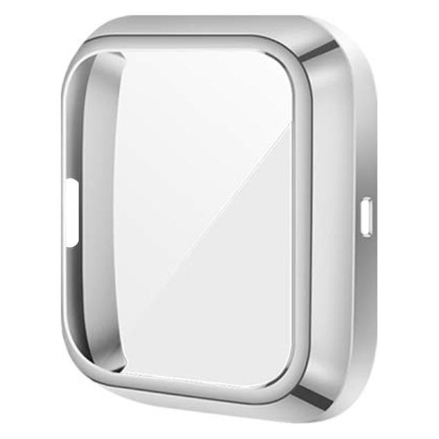 Cover-Discount Fitbit Versa 2 - Gummi Schutz Case silber (SYA001007001B)
