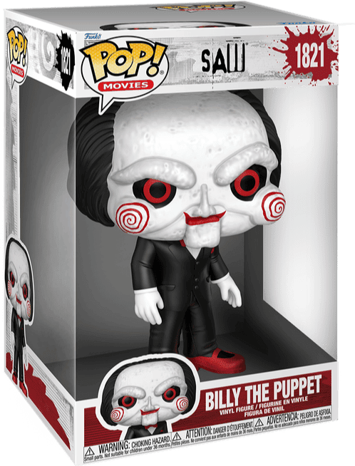 Funko Pop! Vinyl Jumbo Saw Billy the Puppet #1821, 10-inch Oversized Vinyl Figure