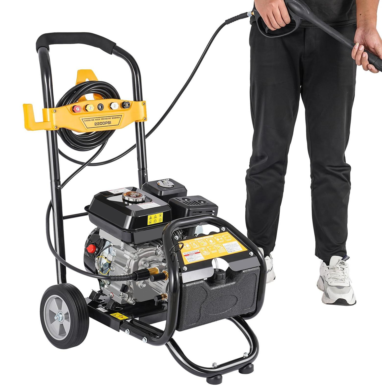 Selius Hogedrukreiniger Benzine met 7,5 pk Motor en 2200 PSI Werkdruk