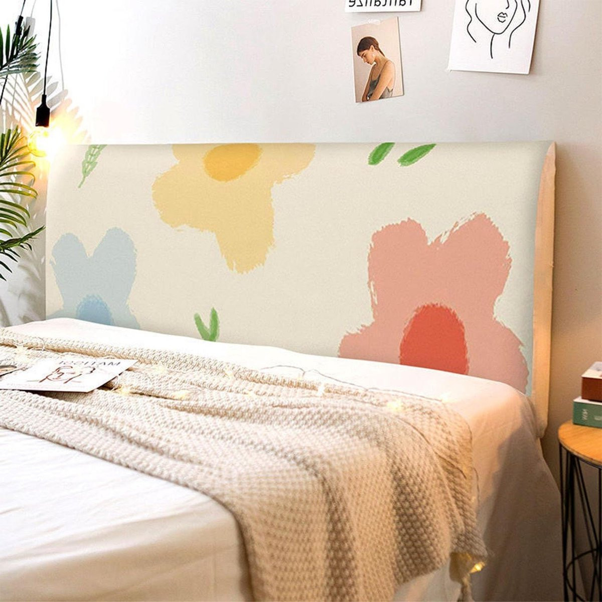 Zachte stretch hoofdbordhoes voor slaapkamer decoratie, 160 cm
