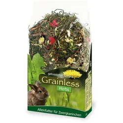 JR FARM Grainless Herbs Zwergkaninchen Kleintierfutter 400 Gramm