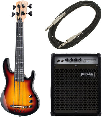 Harley Benton Solid U-Bass Sunburst Bundle Sunburst