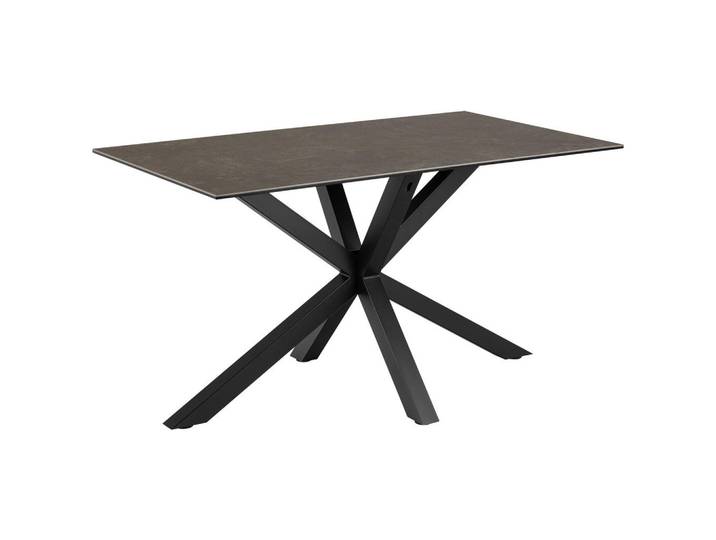 Mid.you Esstisch, Schwarz, Keramik, rechteckig, eckig, 80x76x135 cm, Esszimmer, Tische, Esstische, Esstische Keramik