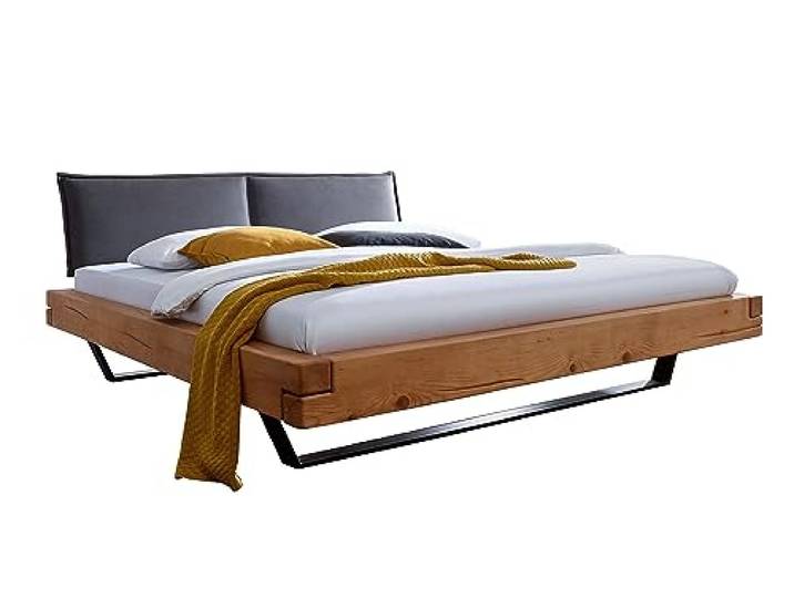 möbelando Massivholzbett >BE-0577< Liegefläche 160x200cm, Kiefer massiv eichefarbig geölt - Stellmaß 178x38x222cm (BxHxT)