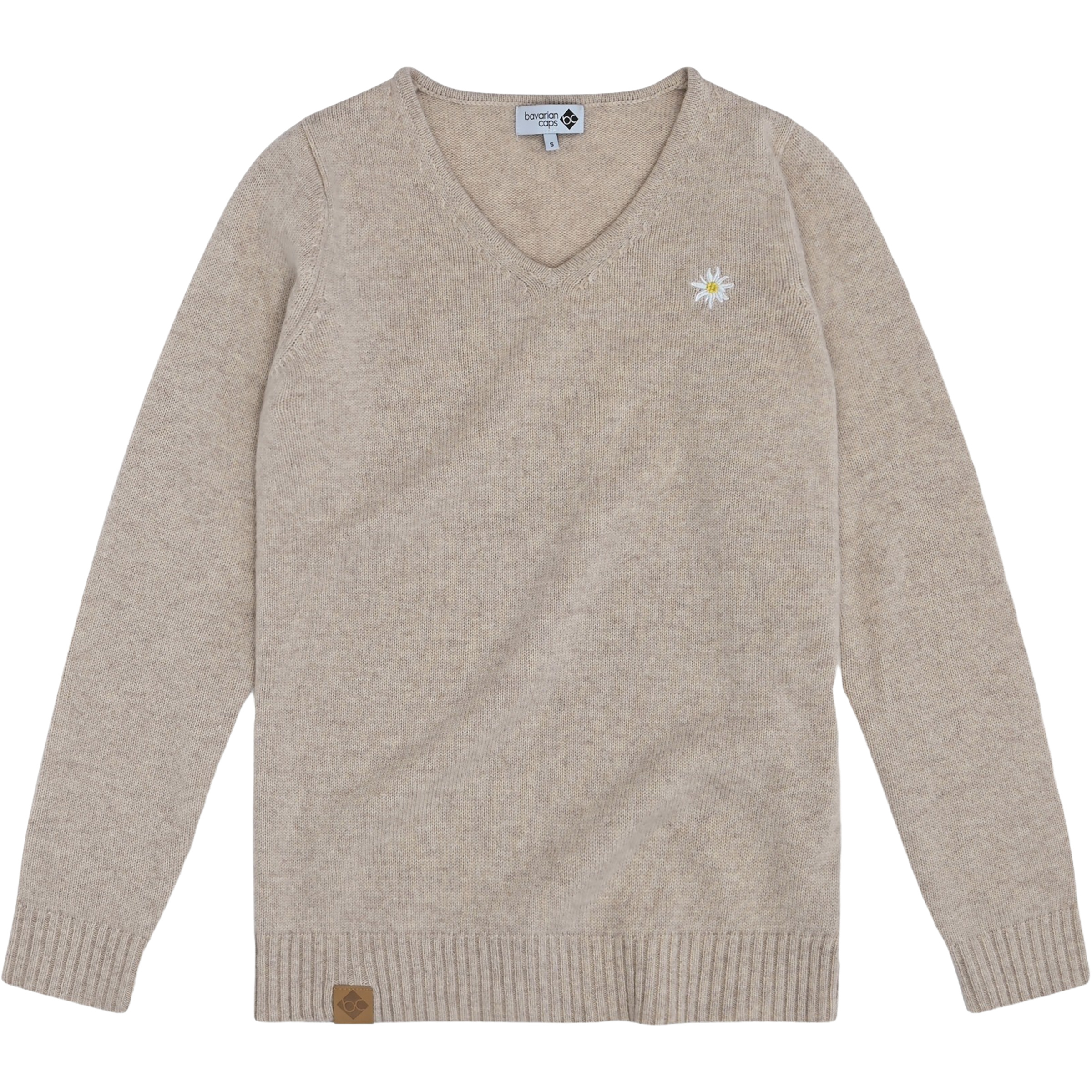 Bavarian Caps Edelweiß Damen Pullover beige Größe XS Lifestyle Elastisch