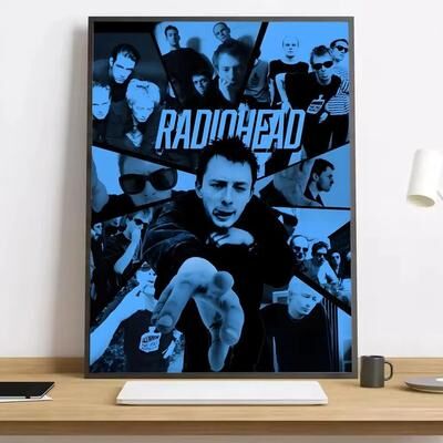 Inspired Living Radiohead Poster In Rainbows Wall Art Canvas Poster For Bedroom, Living Room & Studio 17 15x20cmframeless