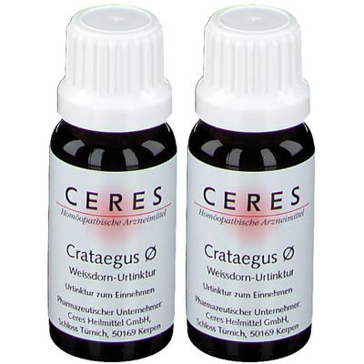 Ceres Crataegus Urtinktur Doppelpack 2x20 ml Tropfen