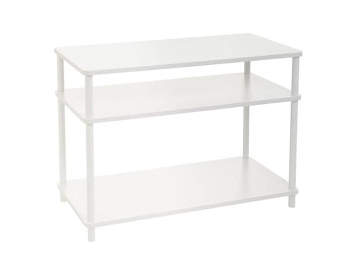 TV-Schrank aus MDF und Metall in Weiß