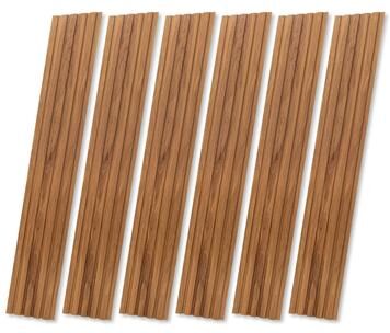 "Art3d 6-Panel 94.49"" L x 7.44"" W MDF Wall Panel for Interior Wall Decor, TV Background, Living Room - 94.49""x7.44"""