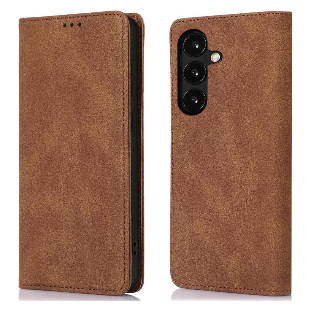 Cover-Discount Galaxy A15 - Vintage Flip Case Hülle braun (Samsung Galaxy A15) (660172227A)