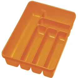 Bestecklade färbig sortiert, 6Fächer, Höhe: 60 mm, Länge: 405 mm, Breite: 305 mm