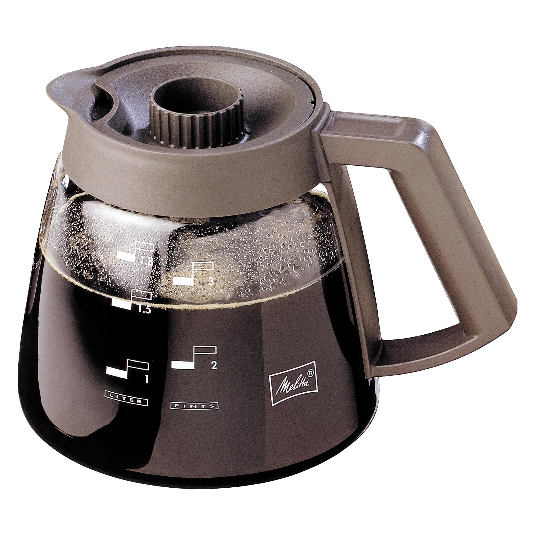 Melitta Kanne 17x16,4 cm (ØxH) 1,8l Glas/Kunststoff transparent/schwarz (16207)