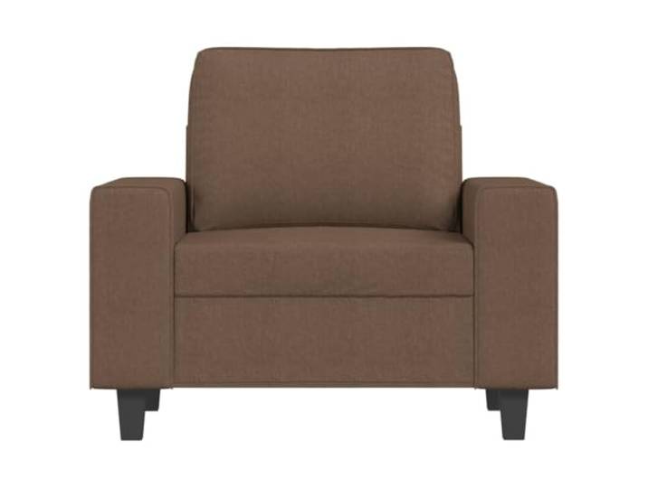 KTHLBRH Brauner Sessel 60 cm aus Stoff Metallrahmen, Schaumstoff, 110 kg, für Wohnzimmer