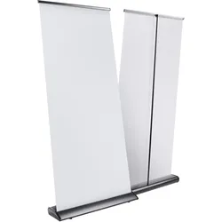 Roll Up Exclusive, ohne Druck, 200 x 100 cm | schwarz, Aluminium