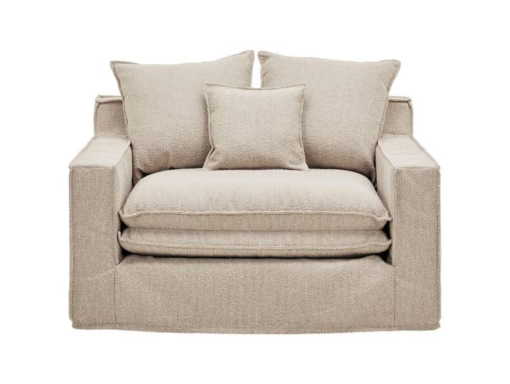 Livetastic Sessel, Beige, Kunststoff, Füllung: Polyester, Federn, 129x92x105 cm, Wohnzimmer, Sessel, Sonstige Sessel