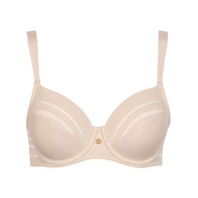 Bügel-BH LISCA "Bügel BH Alegra", Damen, Gr. 80, Cup G, beige, Tüll, Obermaterial: 83% Polyamid PA. 17% Elasthan EL., BHs Bügel-BH
