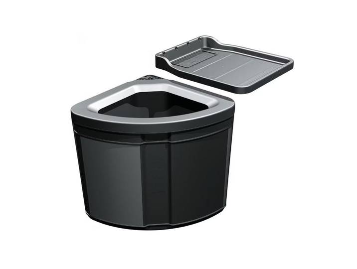 Einbauabfallsammler Sorter Pivot in Schwarz