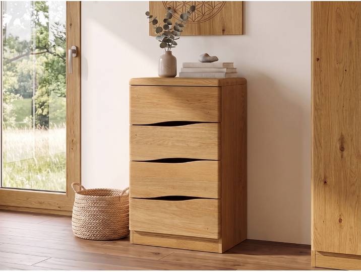 Kommode Eiche „Sophie“ 50 cm Massivholz Eiche