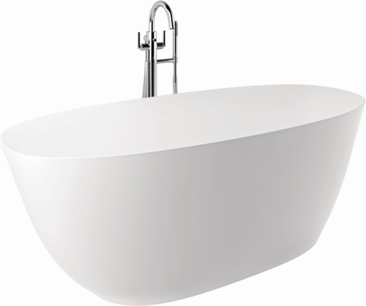 Kludi RESA O Badewanne 51BF0253 Oval, 170 x 75 x 58 cm, Ablauf enthalten Mattweiß